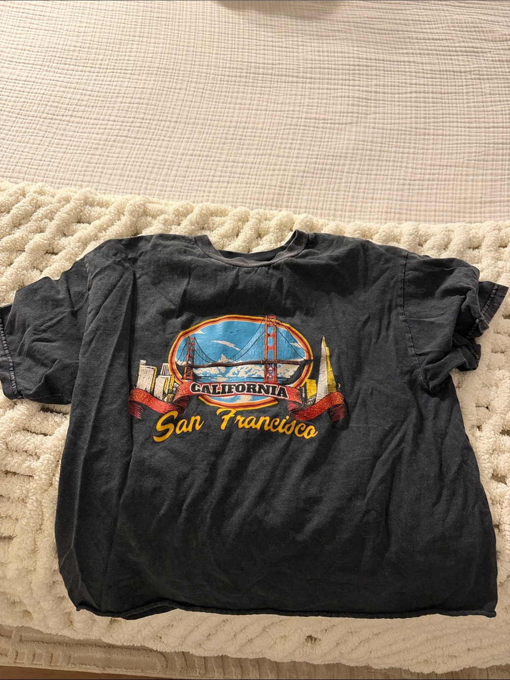 Brandy Melville Black San Francisco Graphic Tee